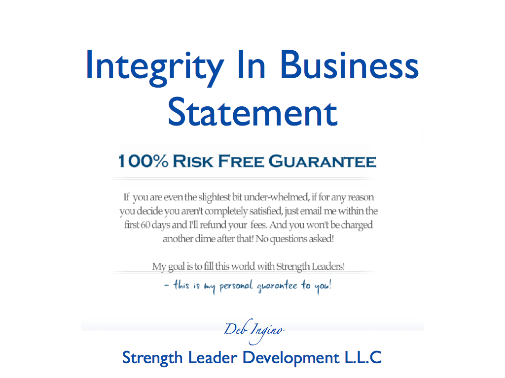 Example of an ethics statement picture